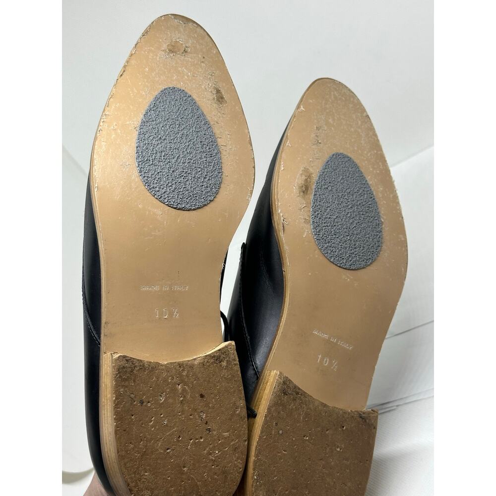 Everlane Modern Oxford Women’s 10.5 Black Leather Lace Up Derby Shoes Italy - Picture 6 of 8